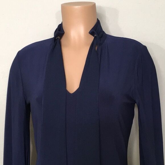 White House Black Market navy blue dress. New - Picture 3 of 7